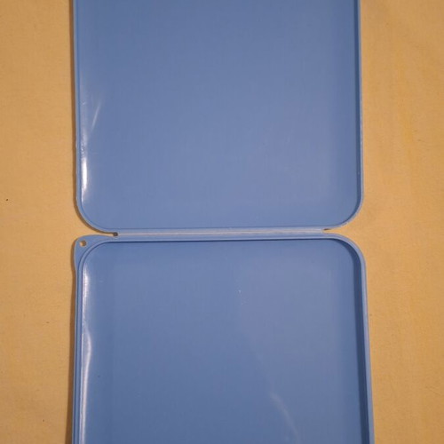 Blue face mask case organizer storage box very good condition