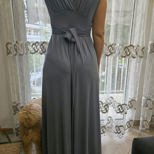 Be You women's dress like new, blue with gold transparency, size S