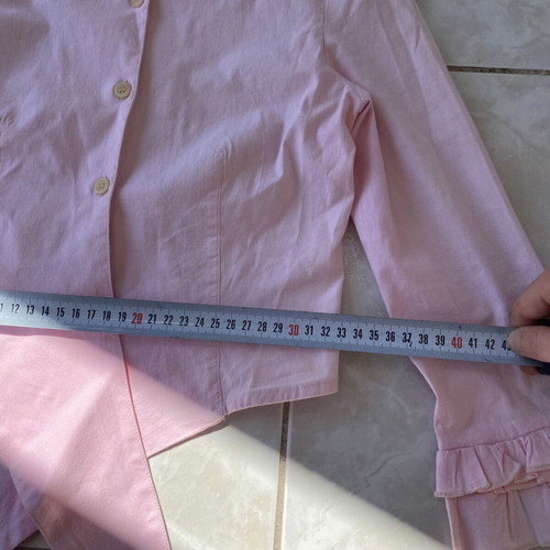 Pink cropped blouse like new, size XS
