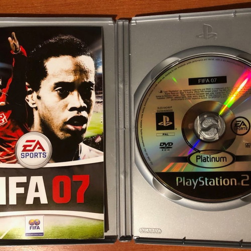 FIFA 07 Platinum Edition PS2 game used with manuals and leaflets