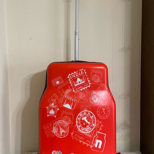 Nutella collectible suitcase new, red plastic