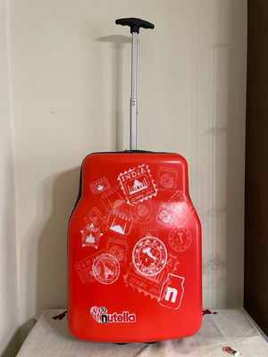 Nutella collectible suitcase new, red plastic