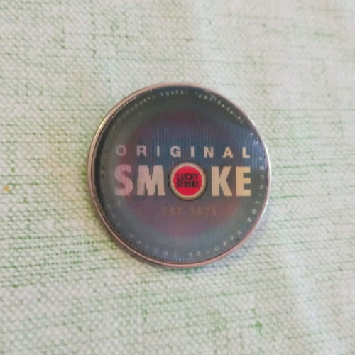 Lucky Strike Holographic Pin vintage, like new, 1990s promotional