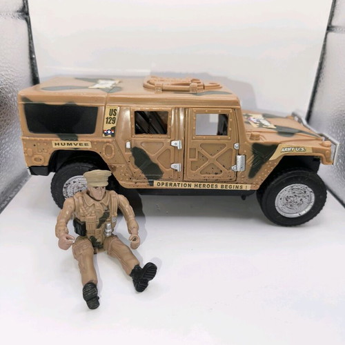 Jeep Hummer militer used, vintage 90s toy, missing gun