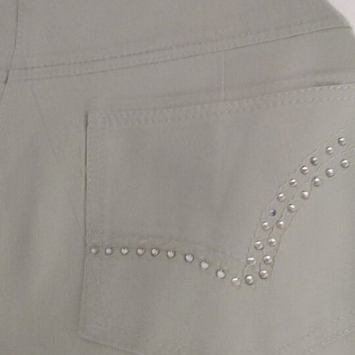 Elastic five-pocket pants like new, green, sizes XL and XXL