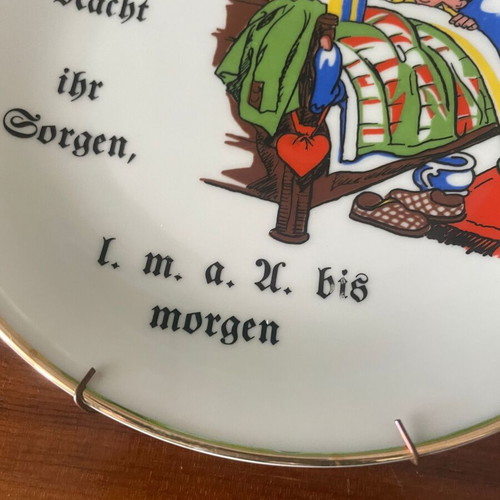 Vintage Seltmann Weiden Wall Plate from W. Germany used, porcelain