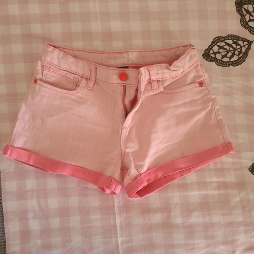 Jean shorts for girls Gap kids used, pink, size 164 cm