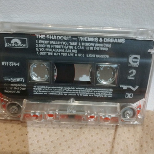 The Shadows Themes & Dreams cassette used, pop