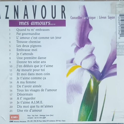 Aznavour Mes Amours CD used, folk