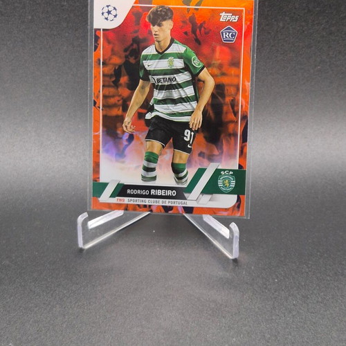 Topps UEFA Club Competitions Inferno Foil Rodrigo Ribeiro Rookie RC used