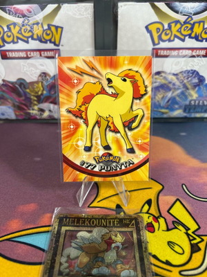 Pokemon Card Blue Topps Ponyta TV Animation Nintendo Official Mint/NM