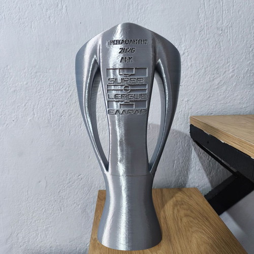 AEK Super League 2026 Trophy new, 35 cm 3D printed collectible