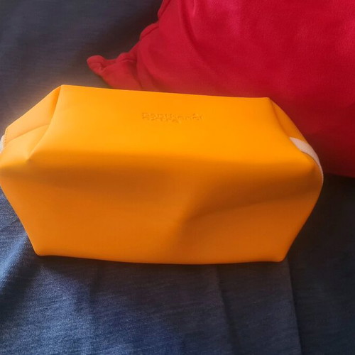 Cosmetic bag new, bright yellow