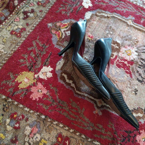 Pura Lopez leather pumps like new, size 38, 19cm heel
