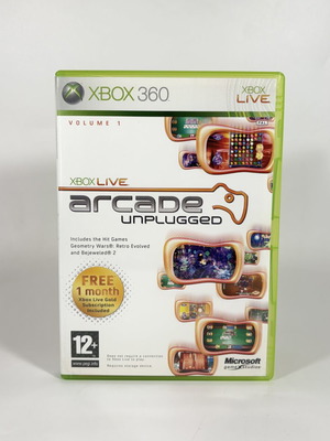 Xbox Live Arcade Unplugged Volume 1 for Xbox 360 like new
