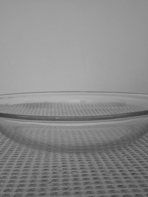 Γυάλινο bowl σερβιρίσματος Duralex μεταχειρισμένο, 5 x 28 cm, made in France