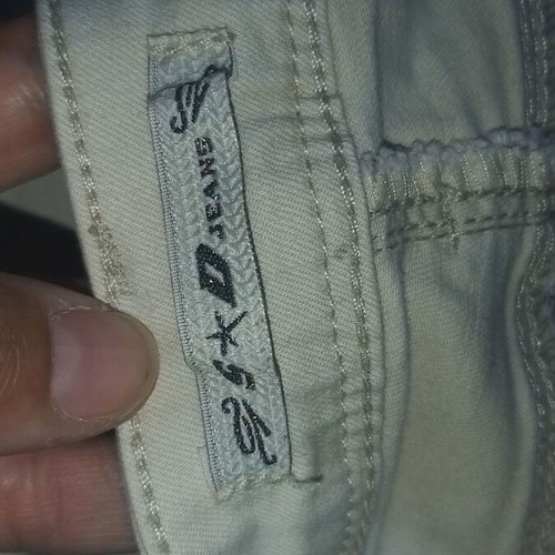 Shorts used, size XS, off-white beige, stretch denim-like fabric