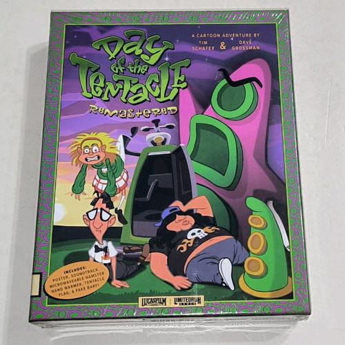 PC The Day of the Tentacle Remastered Big Box new, sealed LucasFilm