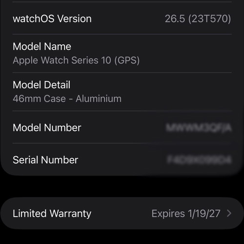 Apple Watch Series 10 GPS 46mm Sport Band like new
