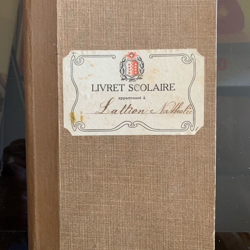 Swiss school progress book used 1910-1911 Canton du Valais