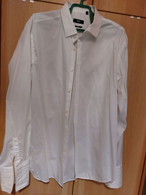 Hugo Boss Slim Fit No 43 λευκό γαμπριατικο πουκάμισο καταπληκτικής γραμμής