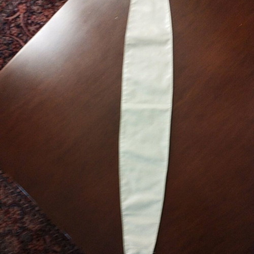 Beige faux leather belt like new, large about 2.5m