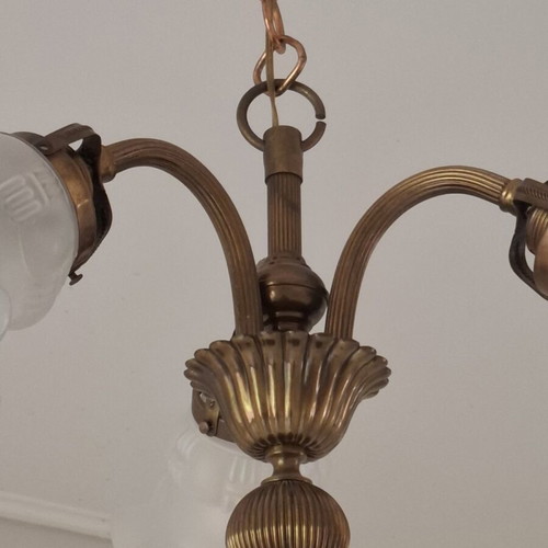 Handmade postwar chandelier