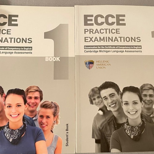 ECCE books new, set of 7, Hellenic American Union with CD