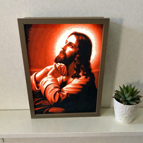 3D Printed Image with LED Light New