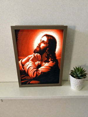 3D Printed Image with LED Light New