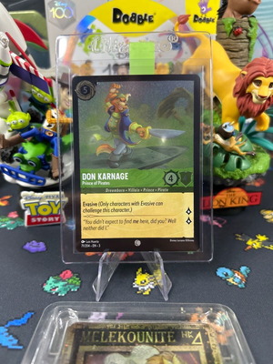 Don Karnage Lorcana Disney holographic foil card καινούργια