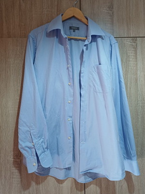Manetti men's dress shirt L like new, turquoise