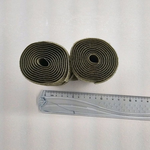 Velcro tape one meter in khaki and black, new