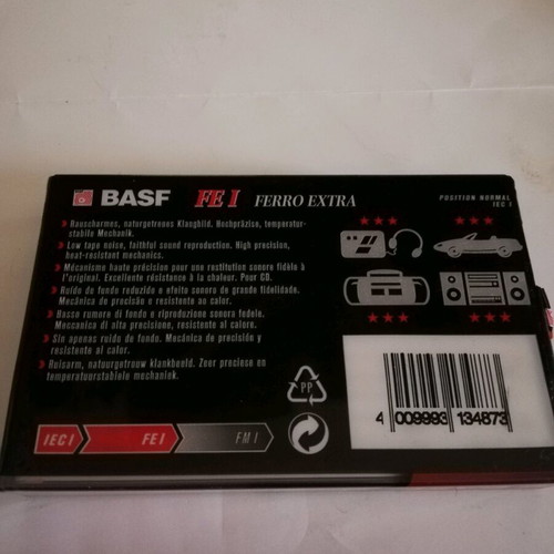 BASF FE I 60 audio cassette new, sealed