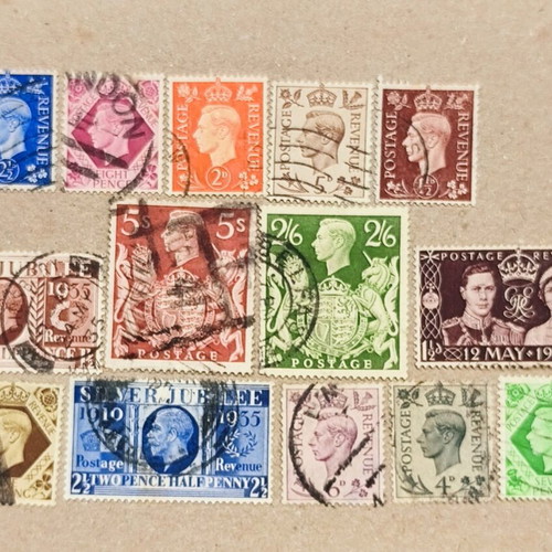 England stamps used with English kings