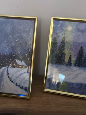 Handmade paintings in frame new
