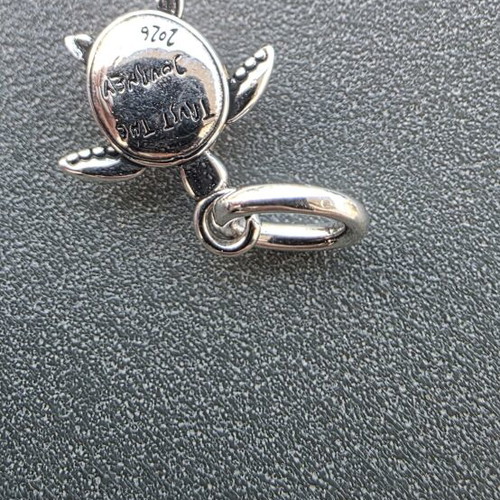 Pandora charm pink good luck turtle