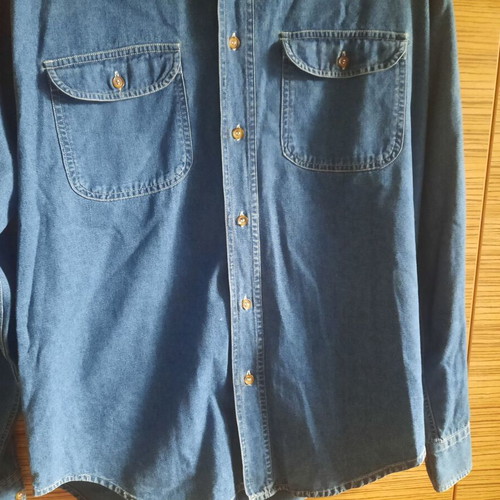 Gianni shirts men's long-sleeve shirt like new, blue, size L