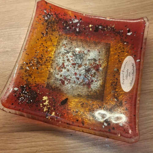 Glass candle holder like new