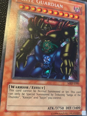 Gate Guardian Secret rare MRD like new, vintage Yu-Gi-Oh!