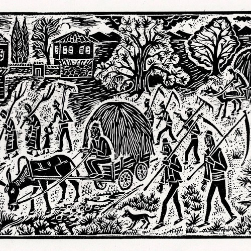 Senokos Linocut New