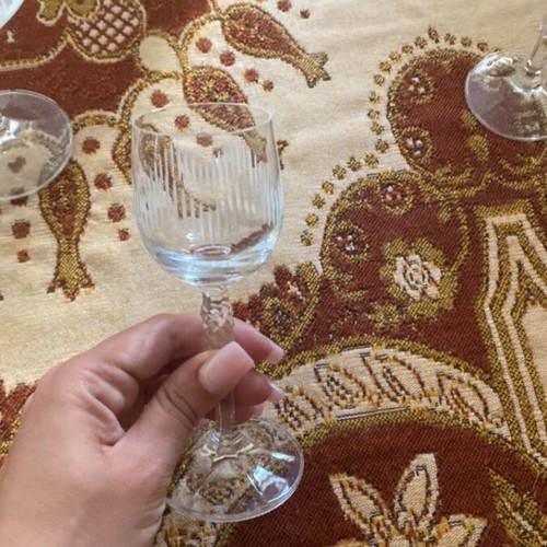 Crystal glasses set vintage classic design, 57 pieces, new
