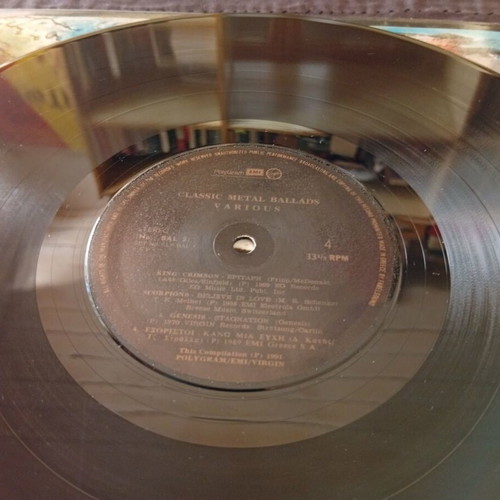 Classic Metal Ballads vinyl used, double Greek rock collection