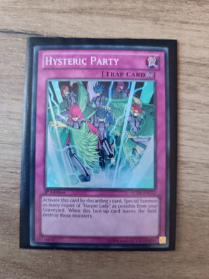 Hysteric Party κάρτα YuGiOh σαν καινούργιο, 1η έκδοση, super rare