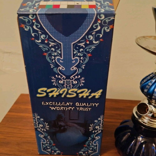Shisha hookah small 25cm blue (brand new)