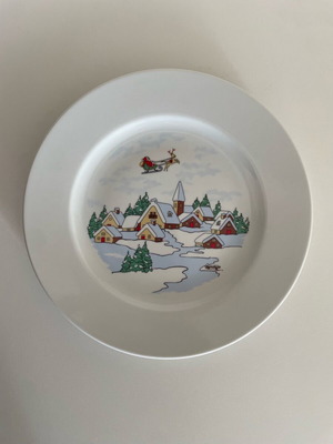 Christmas plate like new, porcelain platter 26cm