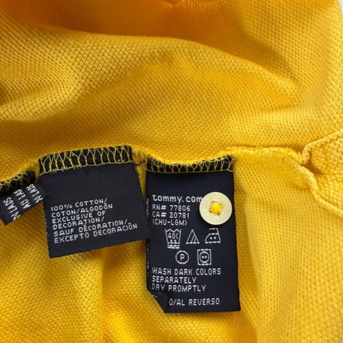 Tommy Hilfiger Polo shirt XL like new, yellow