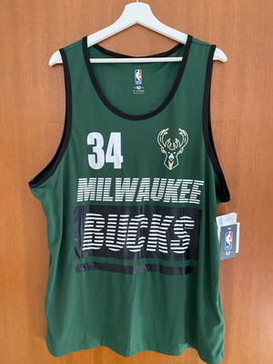 Φανέλα Εμφάνιση Giannis Antetokounmpo #34 Milwaukee Bucks MVP Μέγεθος XL Συλλεκτική καινούργια