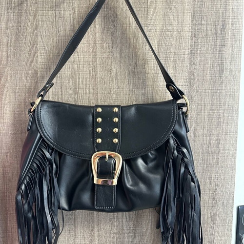 Black bag with fringes