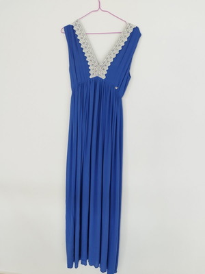 Enzzo dress blue like new, size S fits medium